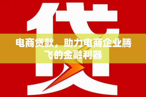 巴马电商贷款，助力电商企业腾飞的金融利器