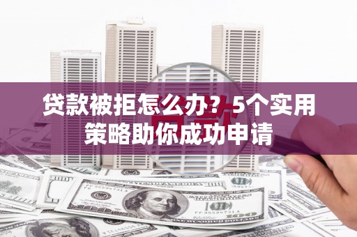 巴马贷款被拒怎么办？5个实用策略助你成功申请
