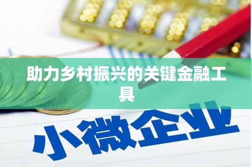 巴马助力乡村振兴的关键金融工具