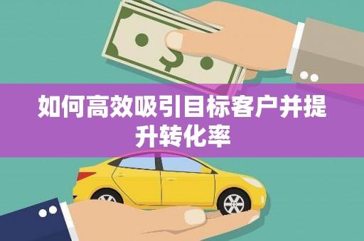 巴马如何高效吸引目标客户并提升转化率