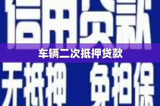 巴马车辆二次抵押贷款