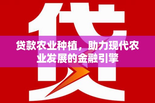 巴马贷款农业种植，助力现代农业发展的金融引擎