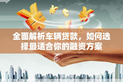 巴马全面解析车辆贷款，如何选择最适合你的融资方案