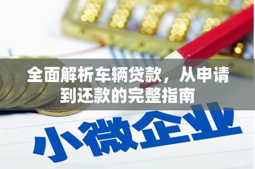 巴马全面解析车辆贷款，从申请到还款的完整指南