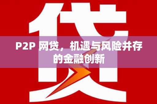 巴马P2P 网贷，机遇与风险并存的金融创新
