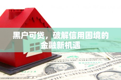 巴马黑户可贷，破解信用困境的金融新机遇