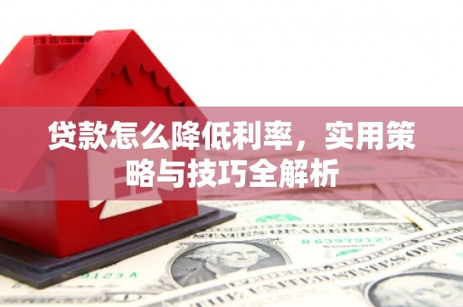 巴马贷款怎么降低利率，实用策略与技巧全解析